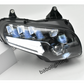 LED Adjustable Beam Headlight with Daytime Running Lights Hi/Lo Beam for Honda Gold Wing GL1800 2001-2017
