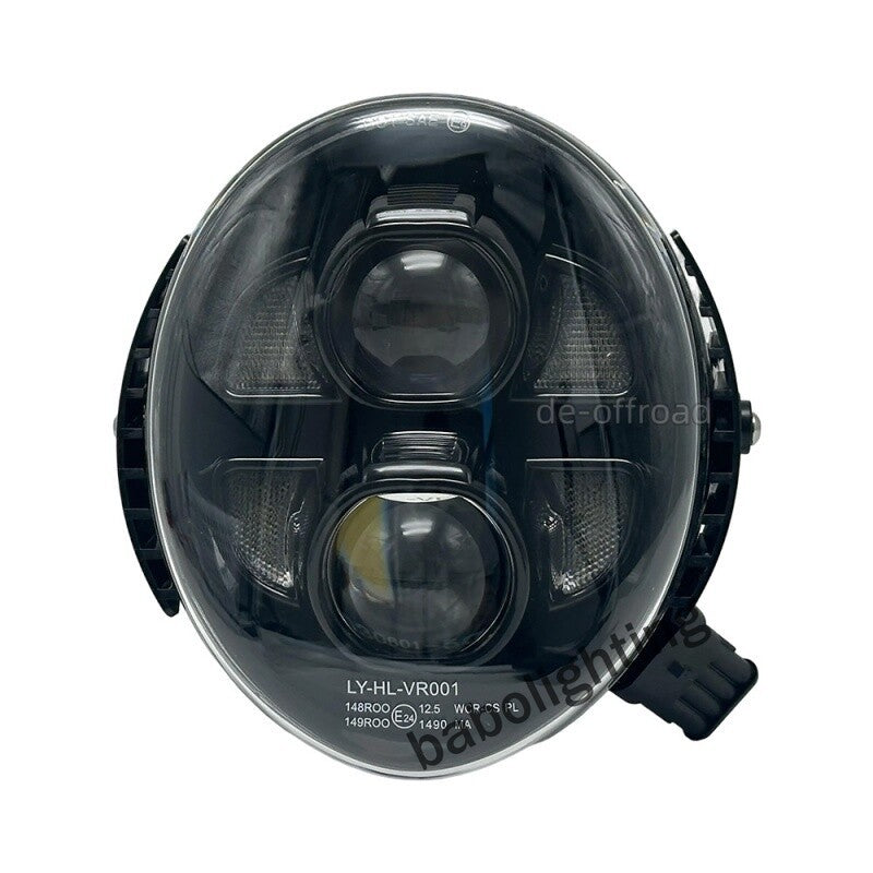 für Harley V-Rod 2002-2017 E24 LED Scheinwerfer mit Tagfahrlicht Fernlicht Abblendlicht