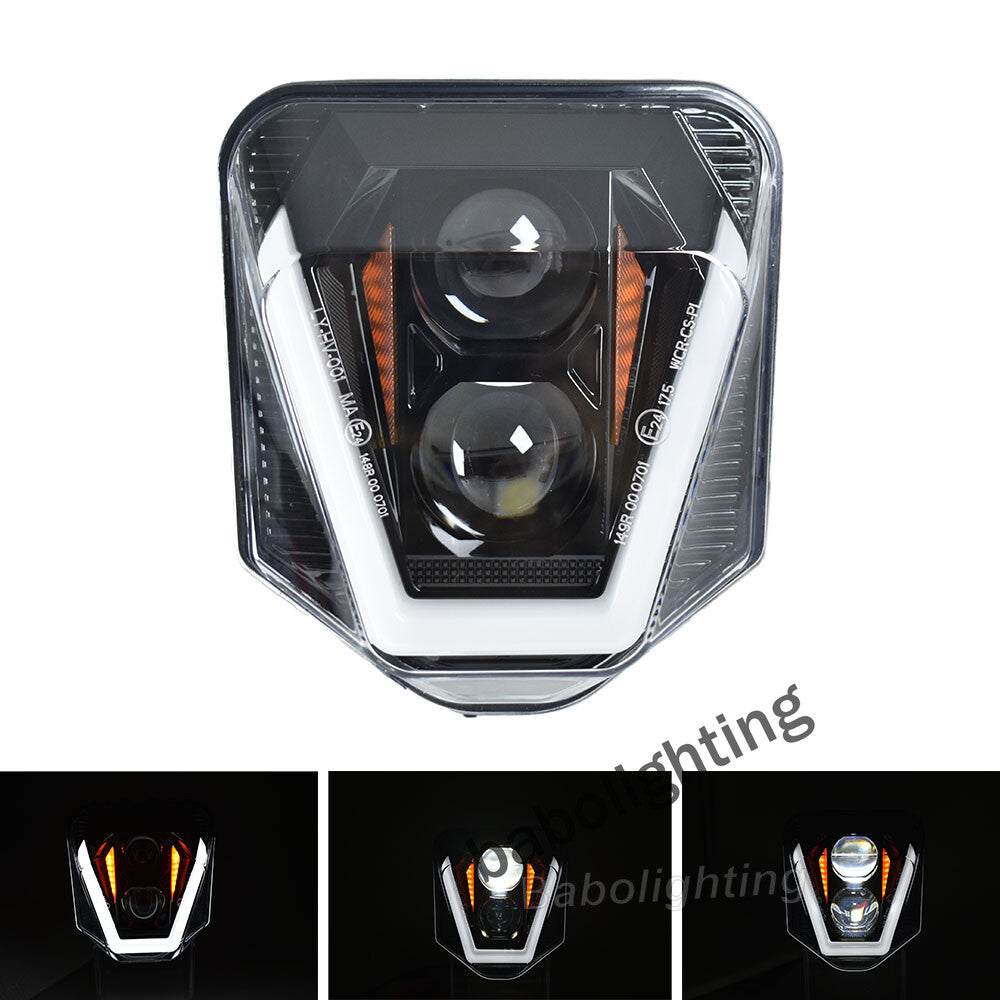 For 2024 Husqvarna FE TE 250 350 450 501 701 LED Headlight with DRL Hi/Low Beam