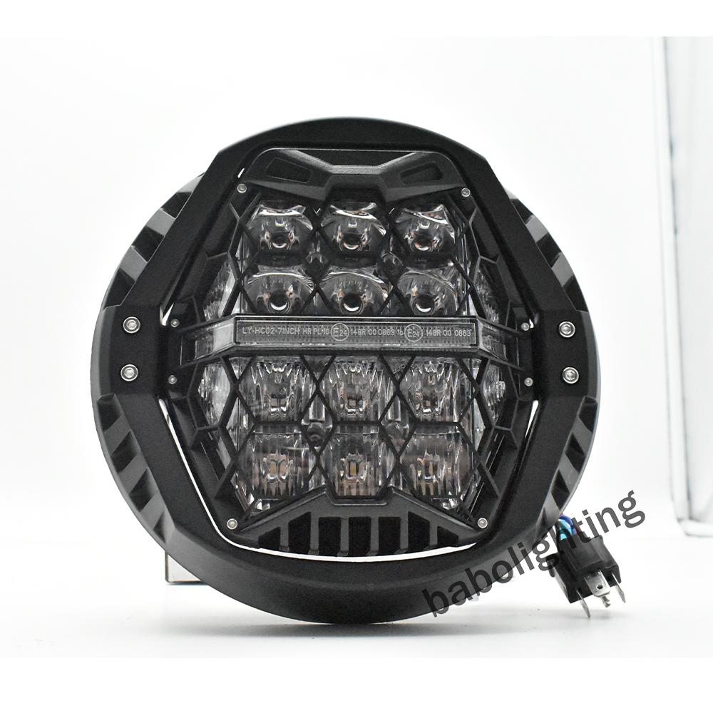 For Harley Touring Street Glide 2014-2023 Road King 7 inch LED Headlight with Hi-Lo Beam White DRL DOT/E24 Certification