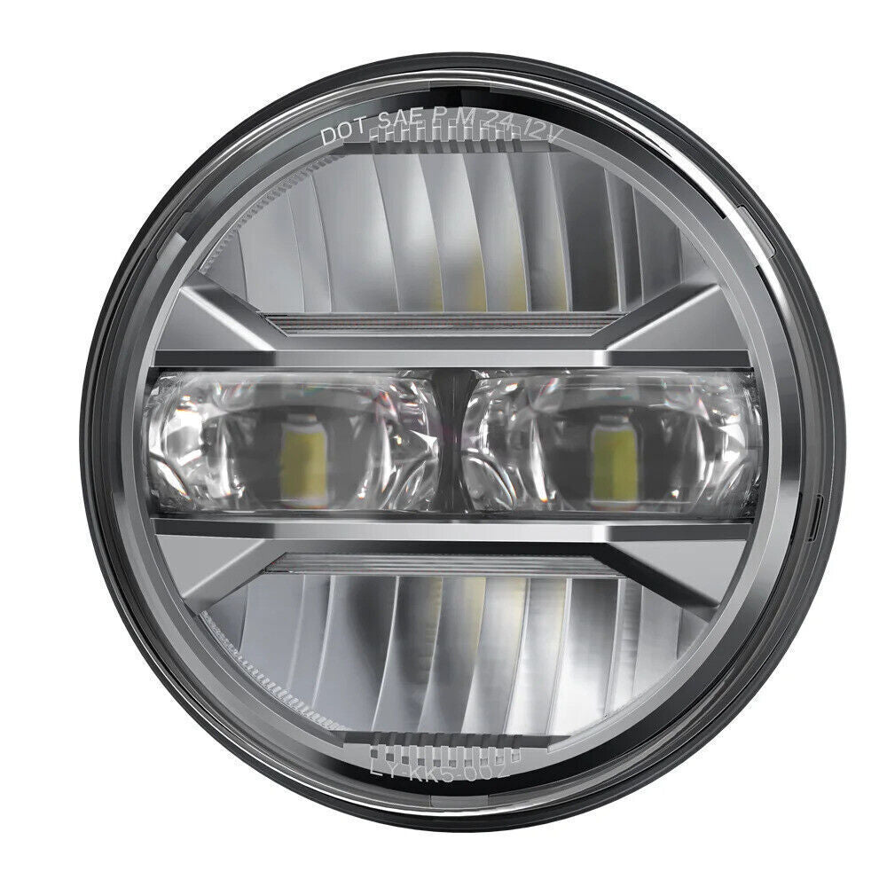 For Harley Super Glide Custom 2005 - 2014 Iron 883 Dyna Stre 5.75" LED Headlight with Angle Eye DRL