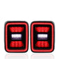 Smoked LED Tail Lights Brake Lamp Turn Signal For Jeep Gladiator JT 2020-2022