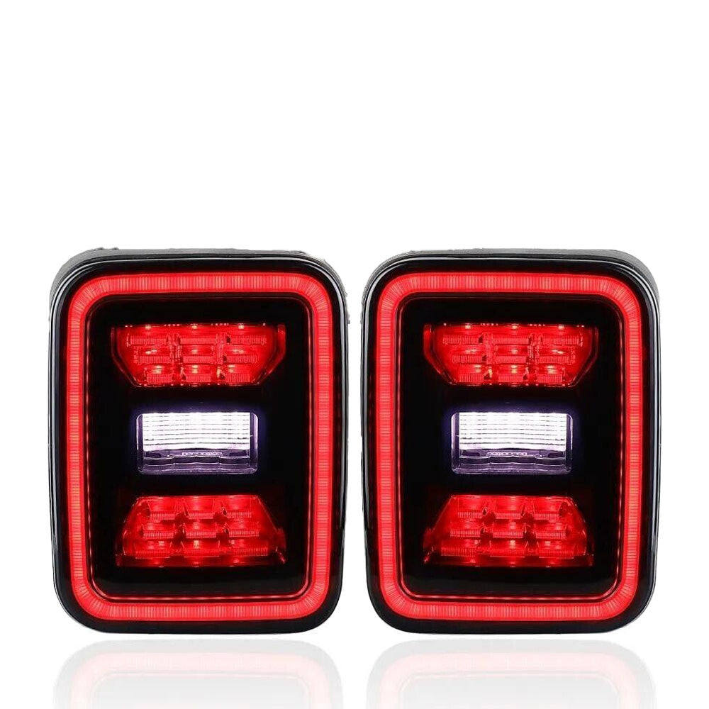Smoked LED Tail Lights Brake Lamp Turn Signal For Jeep Gladiator JT 2020-2022