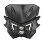 LED Headlight w/ Black Fairing High Low Beam Kit For Kawasaki KLX450R KLX125 KLX150L D-TRACKER 125