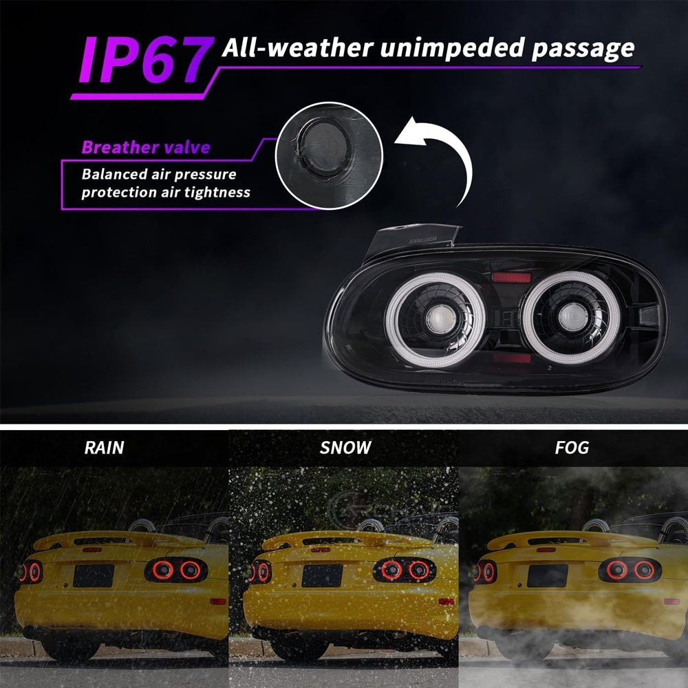 E57 LED Tail Lights for Mazda MX-5 Miata NB 1999 2000 2001 2002 2003 2004 2005