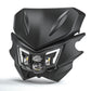 LED Headlight w/ Black Fairing High Low Beam Kit For Kawasaki KLX450R KLX125 KLX150L D-TRACKER 125