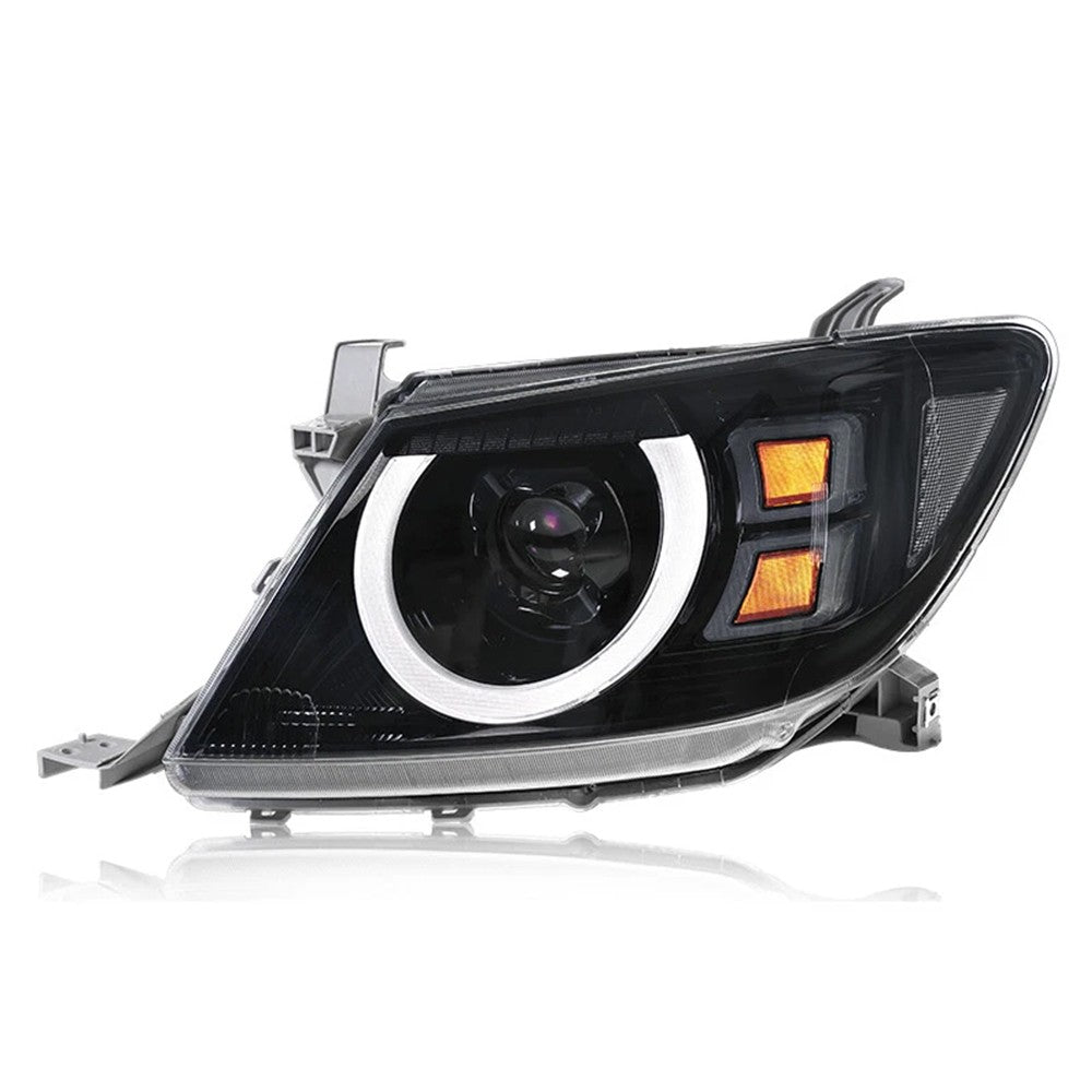 2*LED Headlights Assembly with W/ DRL Turn Signal High Low Beam for Toyota Hilux Vigo 2008-2011