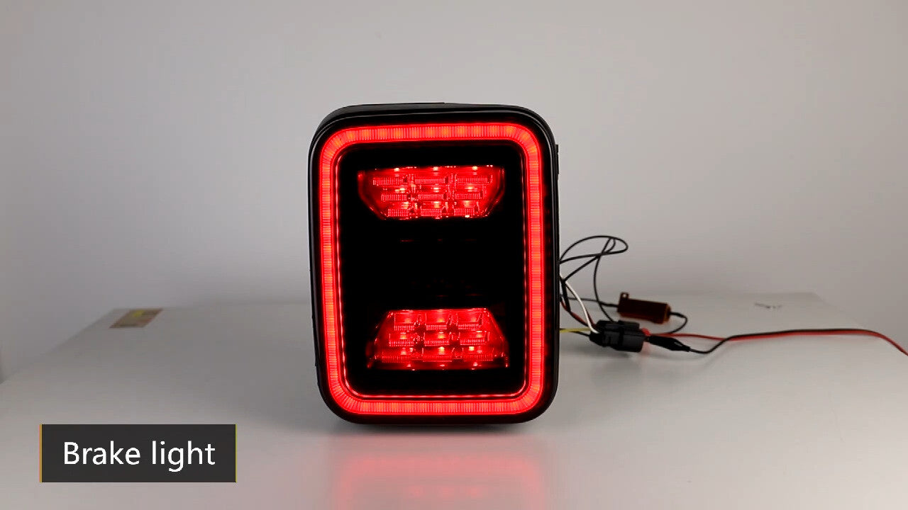 Smoked LED Tail Lights Brake Lamp Turn Signal For Jeep Gladiator JT 2020-2022