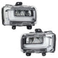 For Ford F150 2024 2025 LED Front Bumper Fog Lights with White DRL Amber Turn Signal
