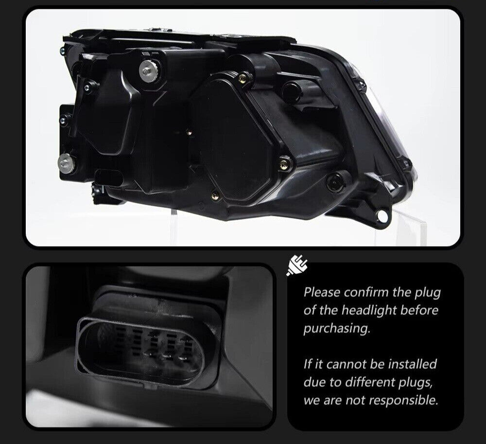 Für VW Amarok 2010-2022 LED Scheinwerfer Montage DRL Sequential Turn Frontleuchte