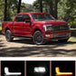 For Ford F150 2024 2025 LED Front Bumper Fog Lights with White DRL Amber Turn Signal