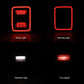 Smoked LED Tail Lights Brake Lamp Turn Signal For Jeep Gladiator JT 2020-2022