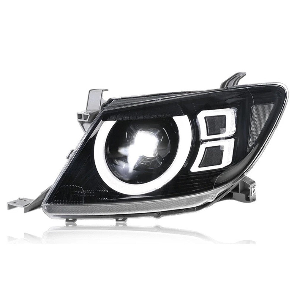 2*LED Headlights Assembly with W/ DRL Turn Signal High Low Beam for Toyota Hilux Vigo 2008-2011