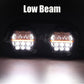 5.75 INCH LED Dual Headlight with Amber DRL Hi/Lo Beam For Harley Road Glide 1998-2013 Plug&Play