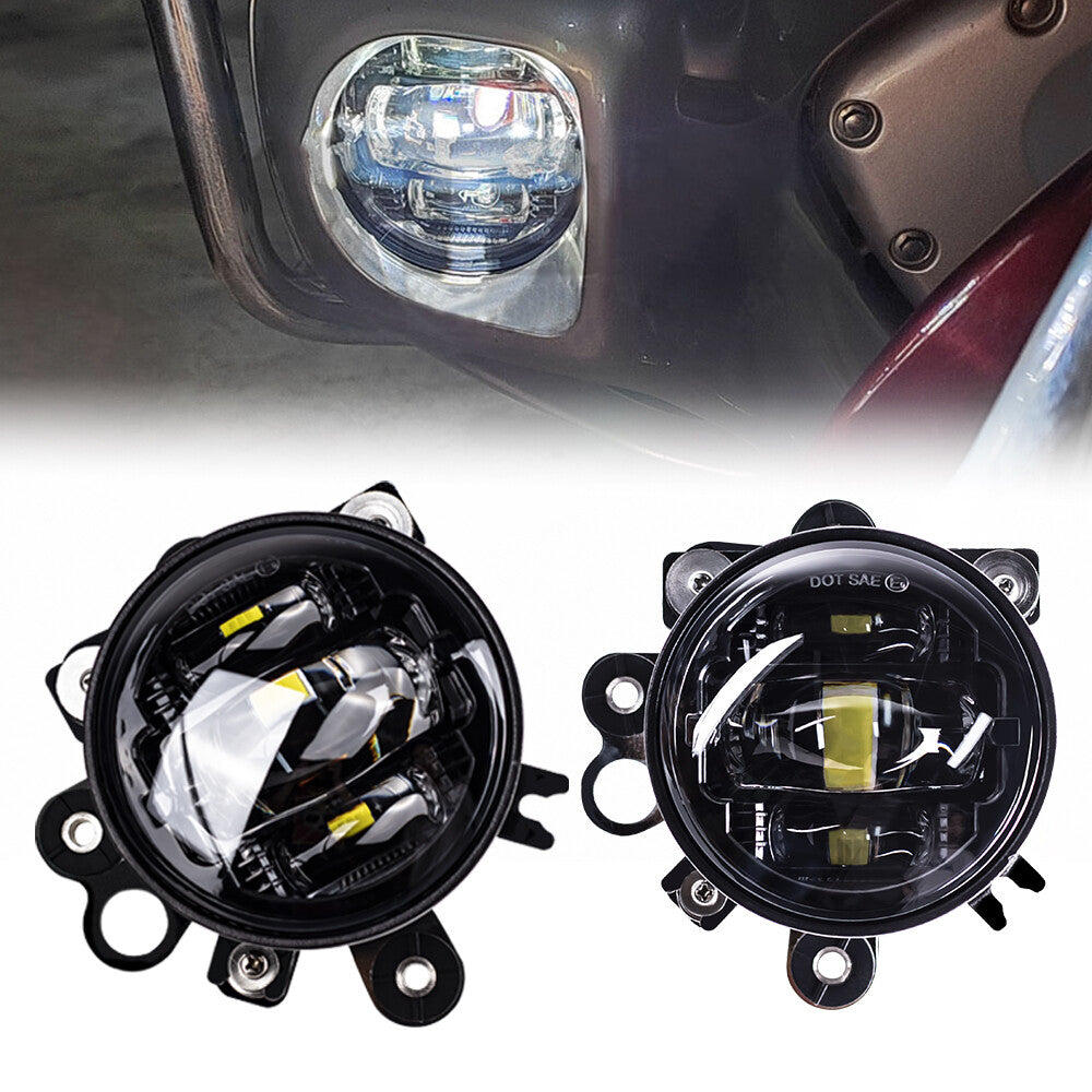 LED Fog Lights For Honda Goldwing GL1800 with Mounting Bracket DOT Driving Lamp