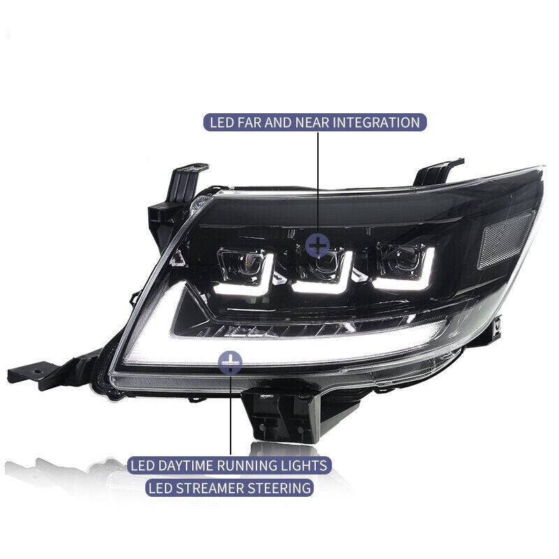 LED Headlights with DRL High Low Beam Turn Signal for Toyota Hilux Vigo 2012 2013 2014