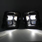 Für Dodge Ram 1500 2013-2018 Paar DOT LED Schwarz Stoßstange Nebelscheinwerfer