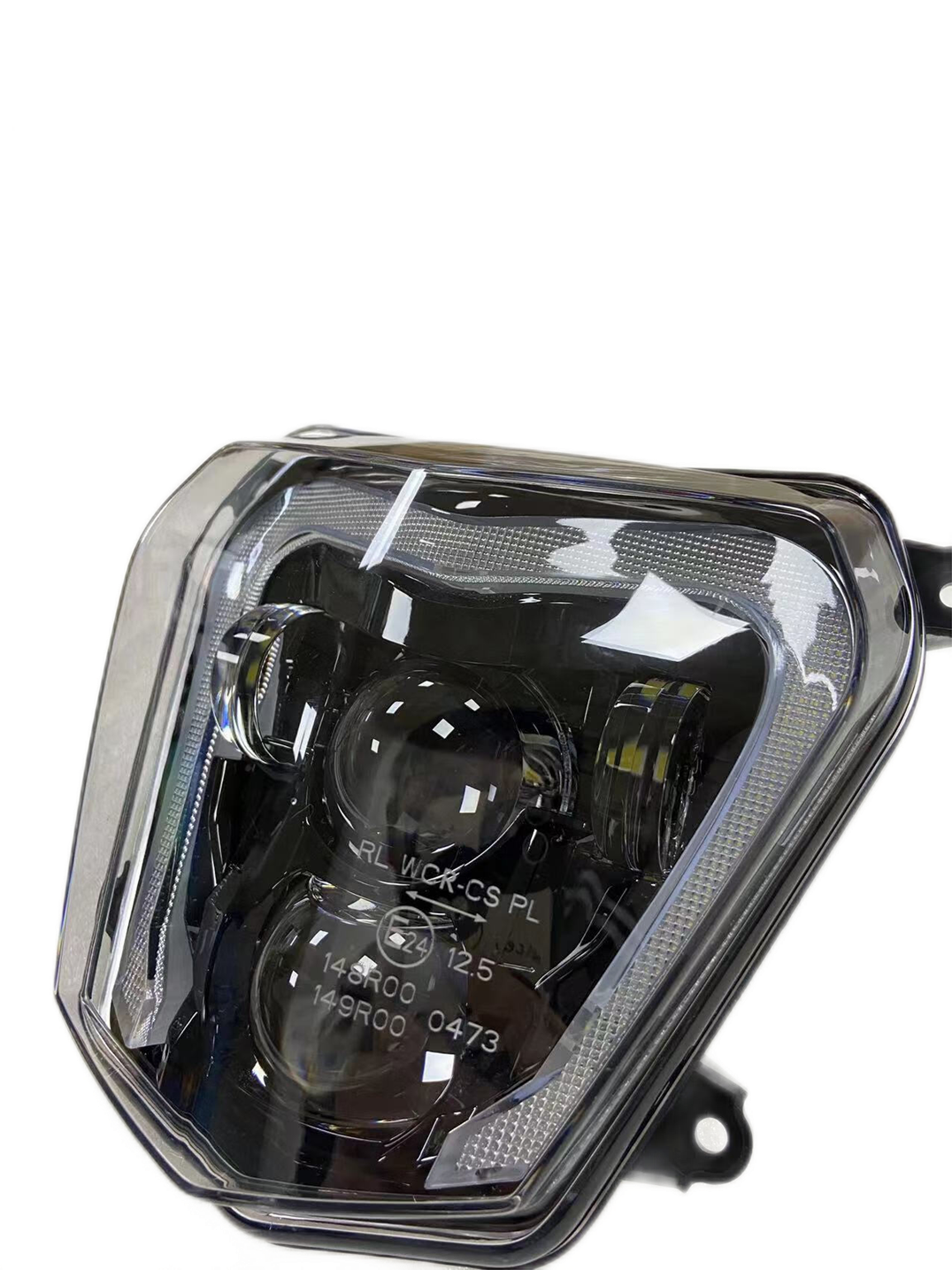 E-24 Approved LED Motorcycle Headlight Assembly Hi/Lo Beam DRL