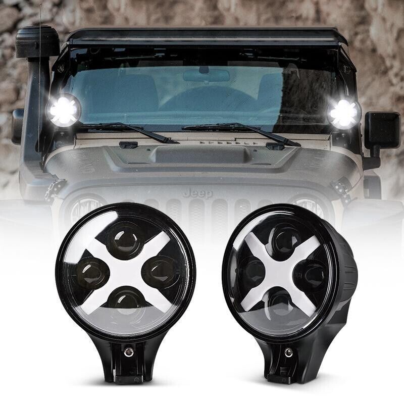 Pair 6 inch 60W X LED Spot Light LED Passing Light LED Driving Light For Jeep