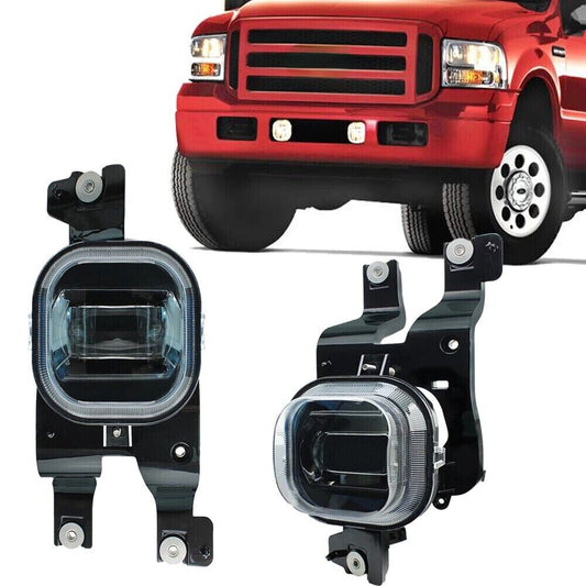 LED Fog Lights Assembly Compatible with bracket For Ford F250 F350 F450