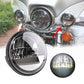 7"LED Projector Headlight + Passing Lights For Harley Touring Electra Glide