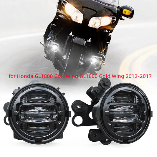 Motorcycle LED Driving Fog Lights for Honda GL1800 Gold Wing 2012-2017 DOT Lamp