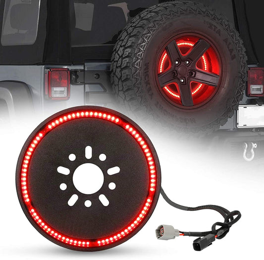 14"  LED Spare Tire Light Rear Brake Light For 07-18 Jeep Wrangler JK &18+JL