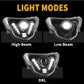 Motorcycle LED Front Headlight Assembly with Angel Eye For BMW G310GS/G310R