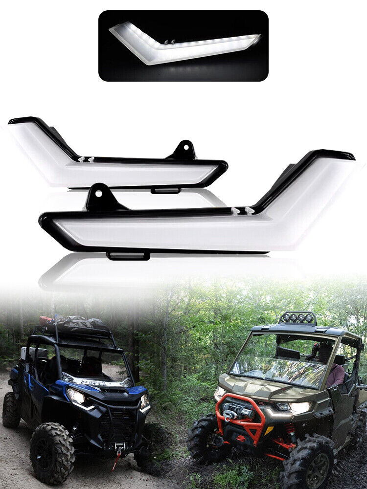 for Can-Am Defender & Defender Max 2020-2022 LED Signature Light UTV Front Lamp