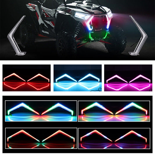 LED Turn Signal Light RGB Fang Accent Light APP Control For RZR XP 1000 2019 up