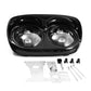 For Touring Road Glide FLTR 1998-2013 Black Dual LED Projector Headlight Lamp