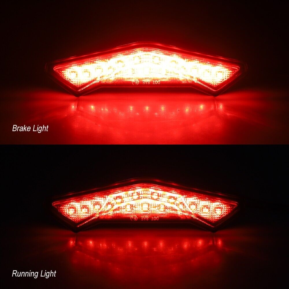 Pair Smoked LED Taillights Rear Brake Tail Lamps For Can-Am Commander 2021-2022