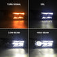 Pair LED Headlights Turn Signal Lamps DRL Plug&Play for Polaris RZR 900 XP 1000