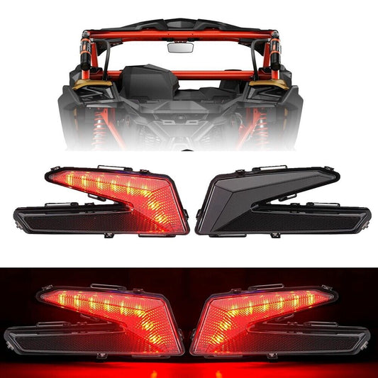 For Can-Am 2017-21 Maverick X3 Turbo R Black Smoke LED Tail Lights 710004744