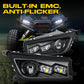 Pair LED Headlights Turn Signal Lamps DRL Plug&Play for Polaris RZR 900 XP 1000