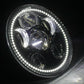 Bagger Part Black 5 3/4" LED Headlight LED Halo Ring for Indian Scout 60 Bobber