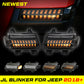 LED Fender Sequential Turn Signal Light Fit For Jeep Wrangler JL Rubicon 18-21