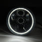 Bagger Part Black 5 3/4" LED Headlight LED Halo Ring for Indian Scout 60 Bobber