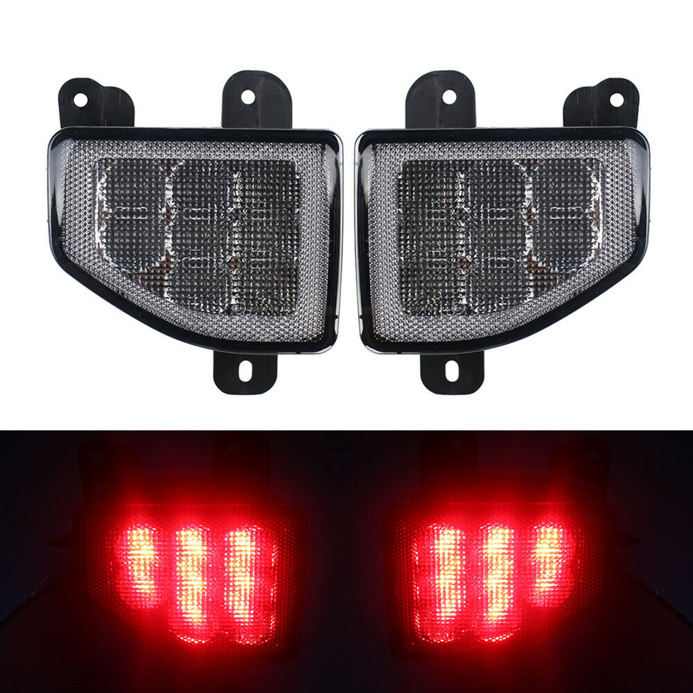 Rear Bumper Reflector LED Taillight Red Taillights For Jeep Wrangler 2018 2019