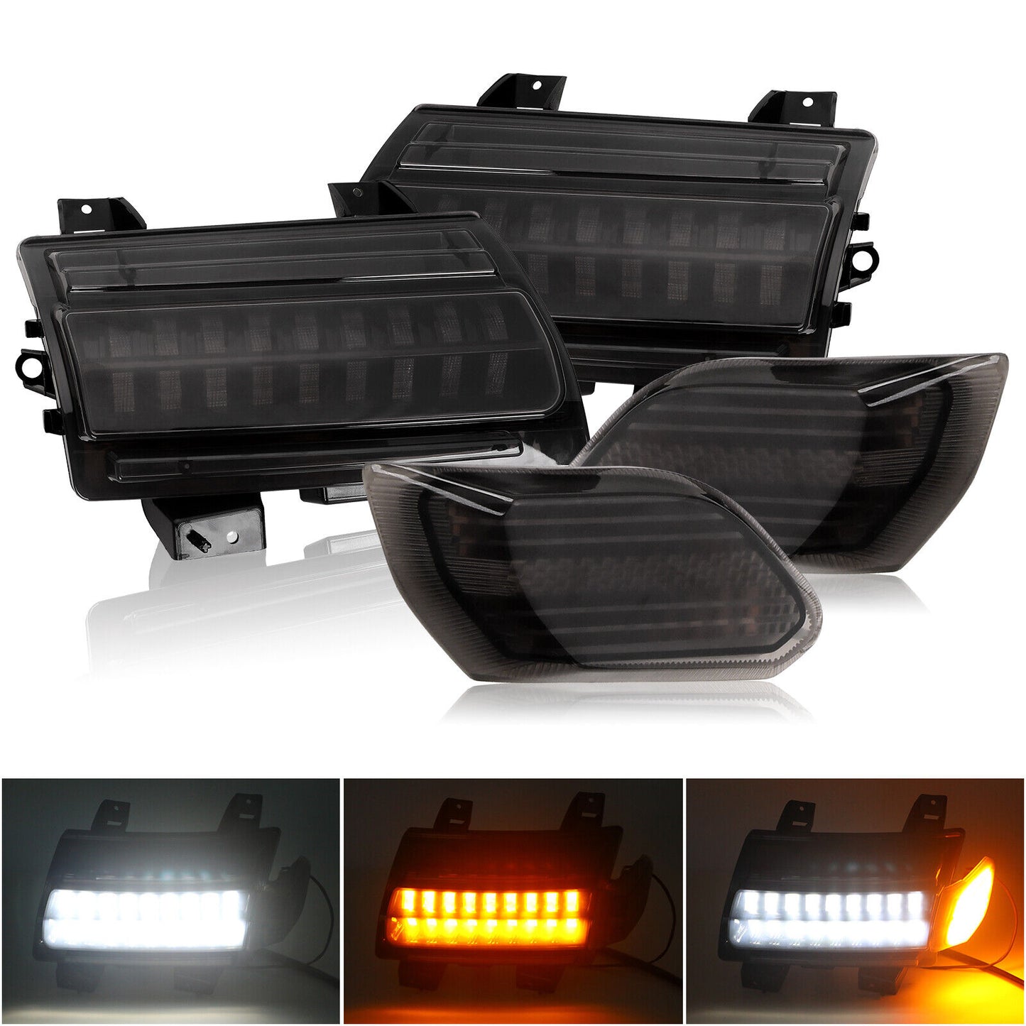LED Sequencial Fender Lights and Running DRL Turn Signal For Jeep wrangler JL