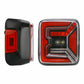 Pair LED Tail Lights Rear Lamp Break Turn Signal Light For Jeep Wrangler JL JLU