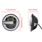 7" inch LED Headlight DRL Hi-Low Beam Plag and Play  For Jeep Wrangler JK LJ TJ