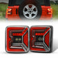 Pair LED Tail Lights Rear Lamp Break Turn Signal Light For Jeep Wrangler JL JLU