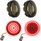 1157 Rear LED Turn Signal Tail Brake Light with Smoked Lens Cover for Harley