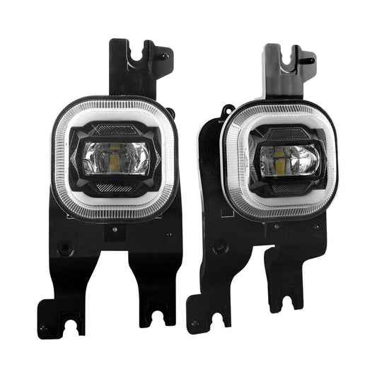 Pair LED Fog Lights Bumper Lamp For Ford F-250 F-350 F-450 F-550 2008-2010