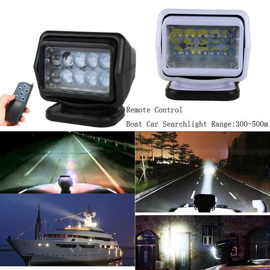 Portable Marine Searchlight Spotlight Wireless LED 12V for Boats Offroad Marine